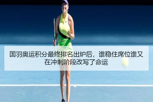 国羽奥运积分最终排名出炉后，谁稳住席位谁又在冲刺阶段改写了命运 - DouYu